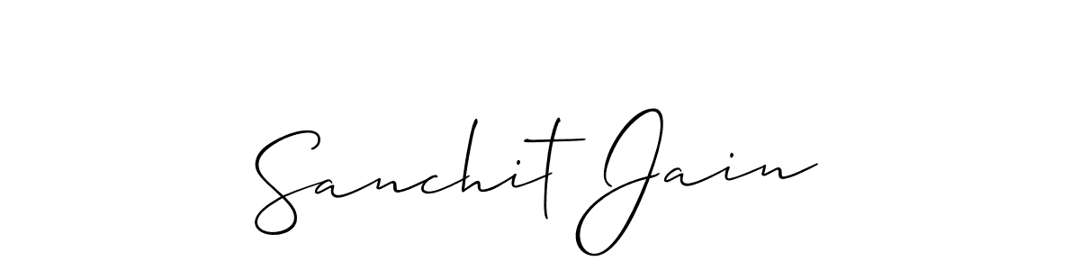 Make a beautiful signature design for name Sanchit Jain. Use this online signature maker to create a handwritten signature for free. Sanchit Jain signature style 2 images and pictures png