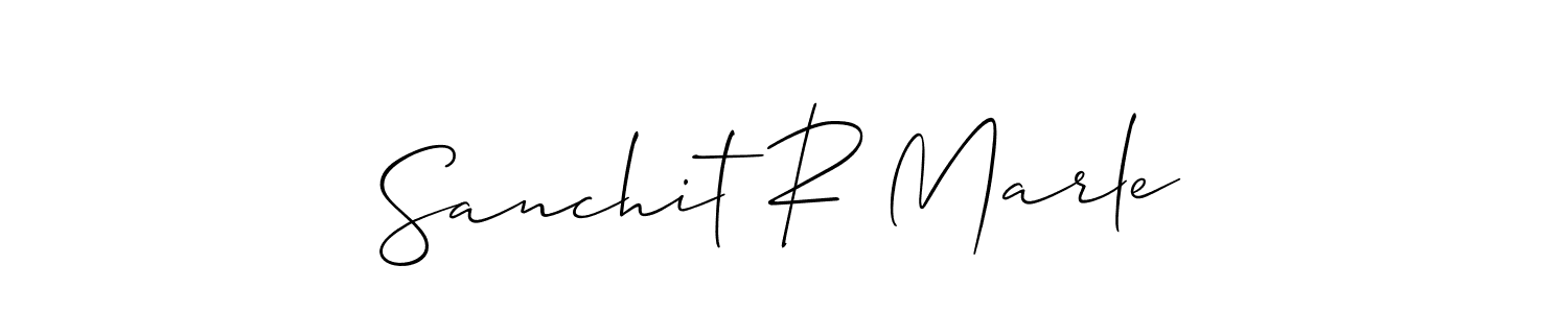 Make a beautiful signature design for name Sanchit R Marle. With this signature (Allison_Script) style, you can create a handwritten signature for free. Sanchit R Marle signature style 2 images and pictures png