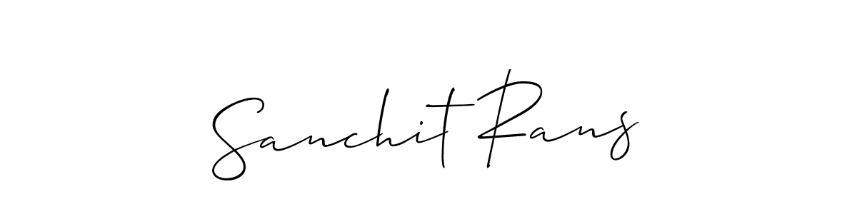 It looks lik you need a new signature style for name Sanchit Rans. Design unique handwritten (Allison_Script) signature with our free signature maker in just a few clicks. Sanchit Rans signature style 2 images and pictures png