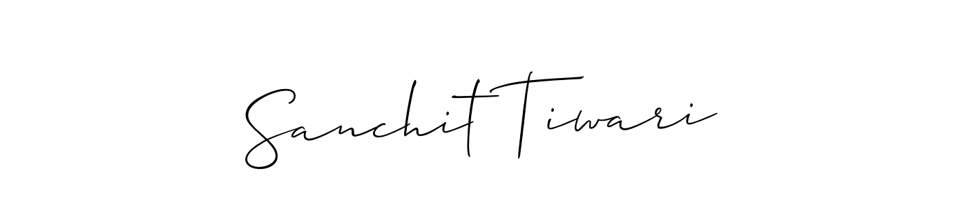 if you are searching for the best signature style for your name Sanchit Tiwari. so please give up your signature search. here we have designed multiple signature styles  using Allison_Script. Sanchit Tiwari signature style 2 images and pictures png