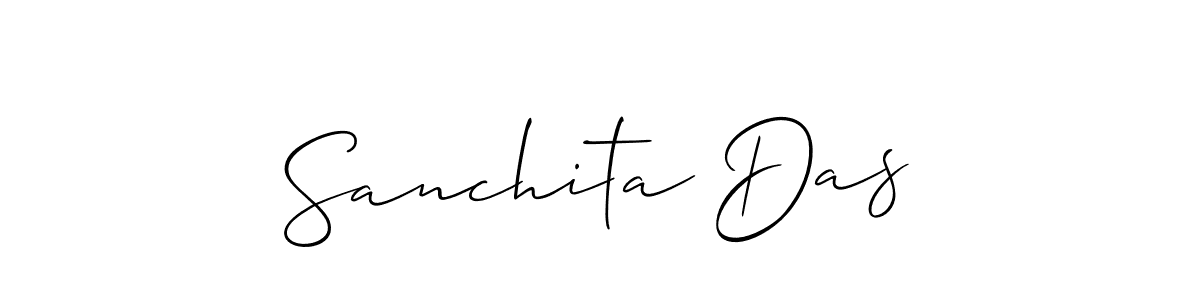 You should practise on your own different ways (Allison_Script) to write your name (Sanchita Das) in signature. don't let someone else do it for you. Sanchita Das signature style 2 images and pictures png