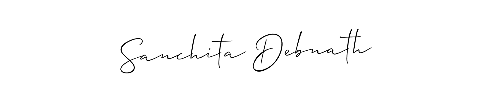 Make a beautiful signature design for name Sanchita Debnath. Use this online signature maker to create a handwritten signature for free. Sanchita Debnath signature style 2 images and pictures png