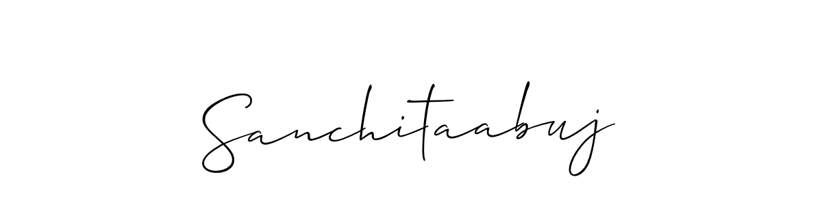 Also You can easily find your signature by using the search form. We will create Sanchitaabuj name handwritten signature images for you free of cost using Allison_Script sign style. Sanchitaabuj signature style 2 images and pictures png