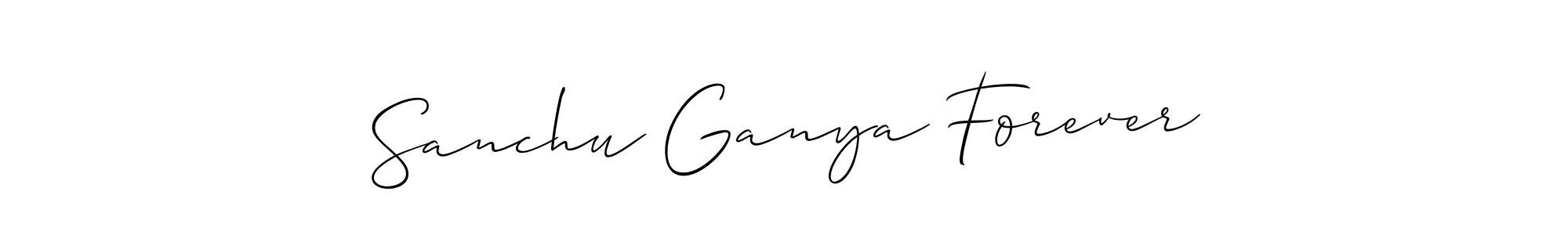 This is the best signature style for the Sanchu Ganya Forever name. Also you like these signature font (Allison_Script). Mix name signature. Sanchu Ganya Forever signature style 2 images and pictures png