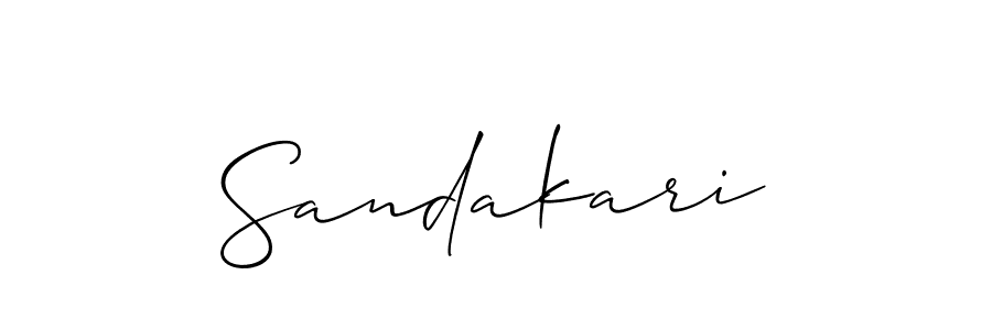 Make a beautiful signature design for name Sandakari. Use this online signature maker to create a handwritten signature for free. Sandakari signature style 2 images and pictures png