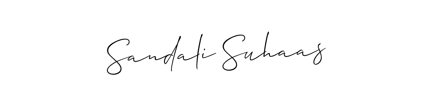 Once you've used our free online signature maker to create your best signature Allison_Script style, it's time to enjoy all of the benefits that Sandali Suhaas name signing documents. Sandali Suhaas signature style 2 images and pictures png