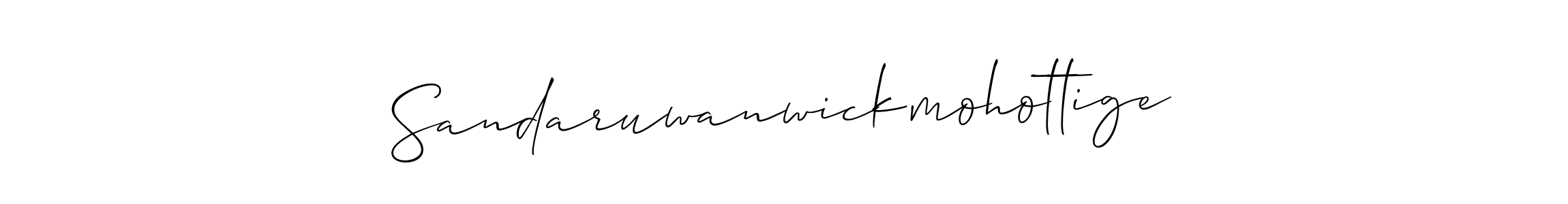 It looks lik you need a new signature style for name Sandaruwanwickmohottige. Design unique handwritten (Allison_Script) signature with our free signature maker in just a few clicks. Sandaruwanwickmohottige signature style 2 images and pictures png