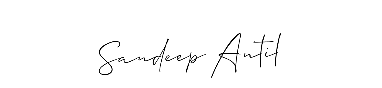 Design your own signature with our free online signature maker. With this signature software, you can create a handwritten (Allison_Script) signature for name Sandeep Antil. Sandeep Antil signature style 2 images and pictures png