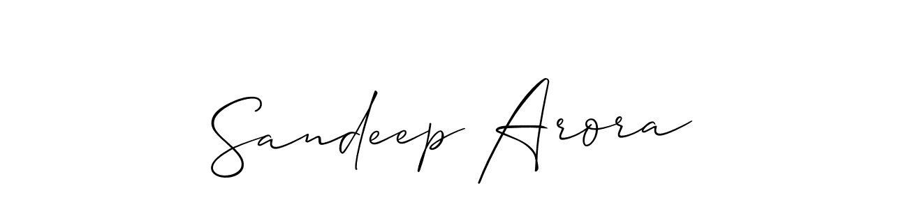 The best way (Allison_Script) to make a short signature is to pick only two or three words in your name. The name Sandeep Arora include a total of six letters. For converting this name. Sandeep Arora signature style 2 images and pictures png