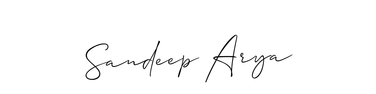 You should practise on your own different ways (Allison_Script) to write your name (Sandeep Arya) in signature. don't let someone else do it for you. Sandeep Arya signature style 2 images and pictures png