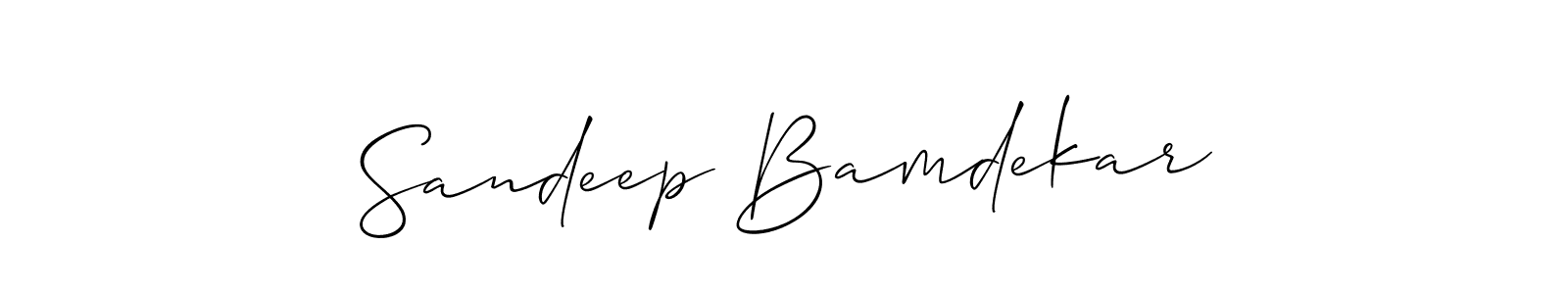 It looks lik you need a new signature style for name Sandeep Bamdekar. Design unique handwritten (Allison_Script) signature with our free signature maker in just a few clicks. Sandeep Bamdekar signature style 2 images and pictures png