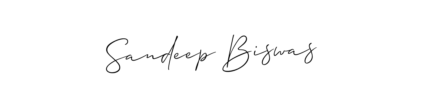 The best way (Allison_Script) to make a short signature is to pick only two or three words in your name. The name Sandeep Biswas include a total of six letters. For converting this name. Sandeep Biswas signature style 2 images and pictures png