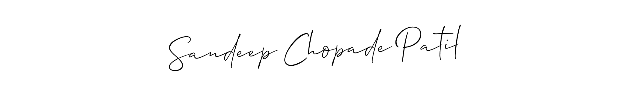 Design your own signature with our free online signature maker. With this signature software, you can create a handwritten (Allison_Script) signature for name Sandeep Chopade Patil. Sandeep Chopade Patil signature style 2 images and pictures png