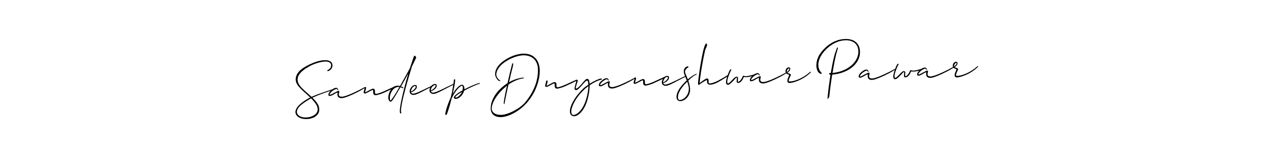 Allison_Script is a professional signature style that is perfect for those who want to add a touch of class to their signature. It is also a great choice for those who want to make their signature more unique. Get Sandeep Dnyaneshwar Pawar name to fancy signature for free. Sandeep Dnyaneshwar Pawar signature style 2 images and pictures png