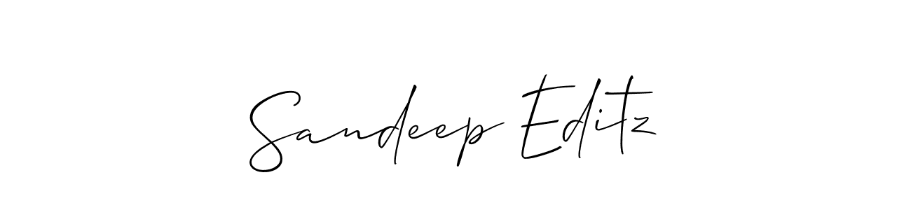 if you are searching for the best signature style for your name Sandeep Editz. so please give up your signature search. here we have designed multiple signature styles  using Allison_Script. Sandeep Editz signature style 2 images and pictures png