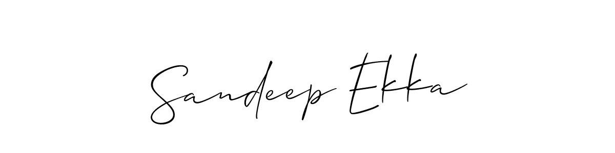 Sandeep Ekka stylish signature style. Best Handwritten Sign (Allison_Script) for my name. Handwritten Signature Collection Ideas for my name Sandeep Ekka. Sandeep Ekka signature style 2 images and pictures png
