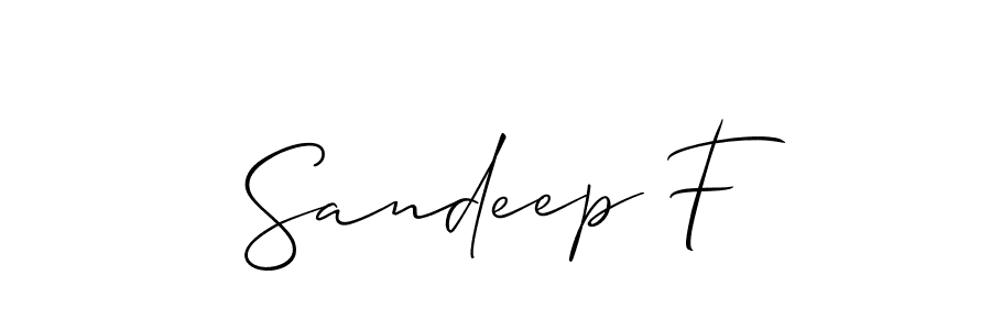 Here are the top 10 professional signature styles for the name Sandeep F. These are the best autograph styles you can use for your name. Sandeep F signature style 2 images and pictures png