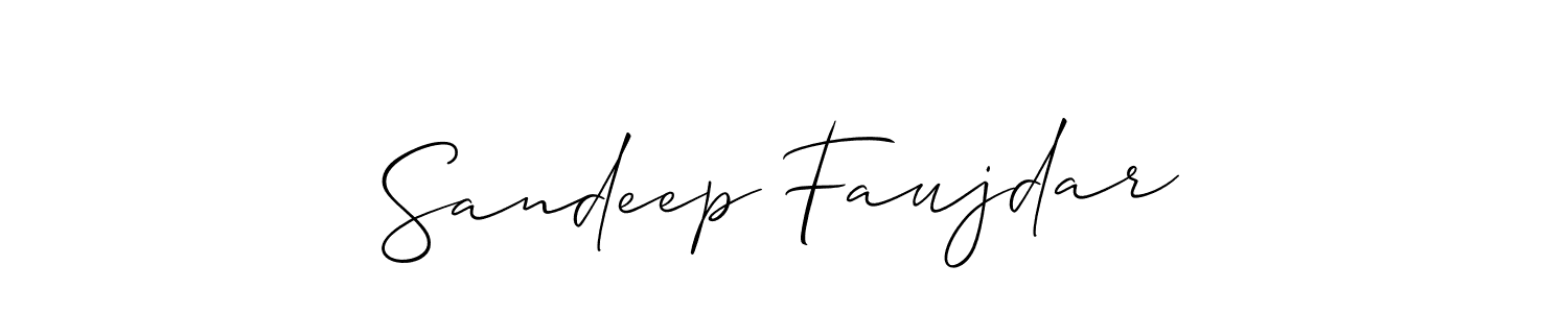 Make a beautiful signature design for name Sandeep Faujdar. Use this online signature maker to create a handwritten signature for free. Sandeep Faujdar signature style 2 images and pictures png