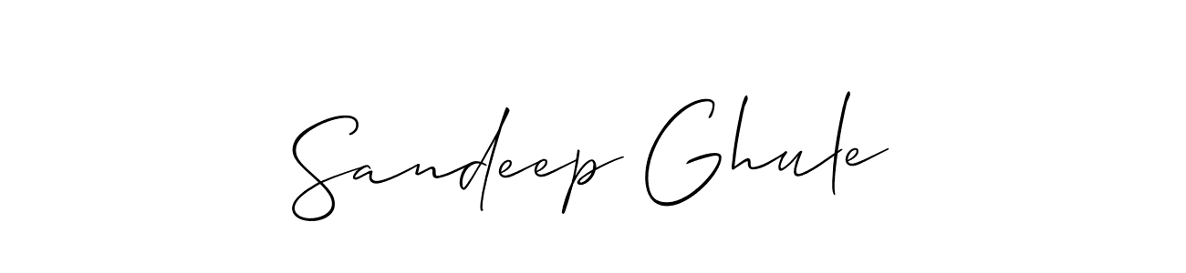 Use a signature maker to create a handwritten signature online. With this signature software, you can design (Allison_Script) your own signature for name Sandeep Ghule. Sandeep Ghule signature style 2 images and pictures png