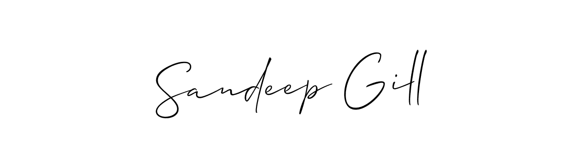 Make a short Sandeep Gill signature style. Manage your documents anywhere anytime using Allison_Script. Create and add eSignatures, submit forms, share and send files easily. Sandeep Gill signature style 2 images and pictures png