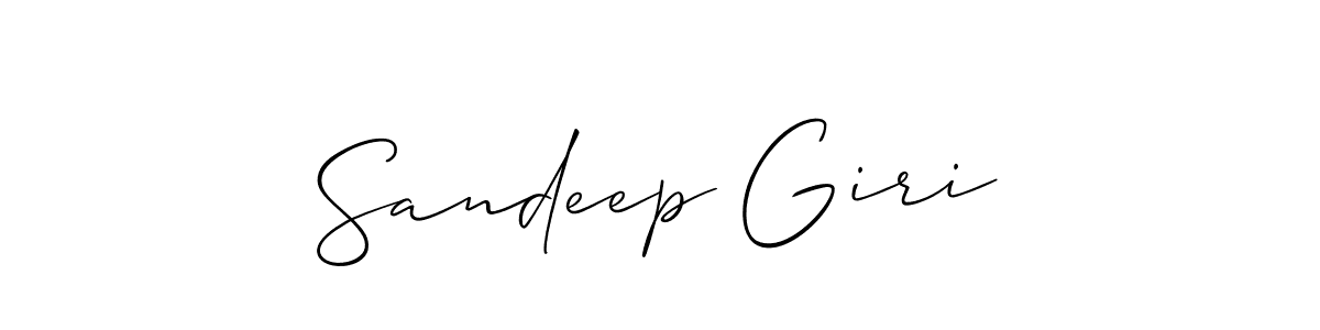Allison_Script is a professional signature style that is perfect for those who want to add a touch of class to their signature. It is also a great choice for those who want to make their signature more unique. Get Sandeep Giri name to fancy signature for free. Sandeep Giri signature style 2 images and pictures png