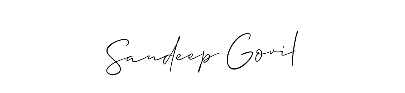 Similarly Allison_Script is the best handwritten signature design. Signature creator online .You can use it as an online autograph creator for name Sandeep Govil. Sandeep Govil signature style 2 images and pictures png