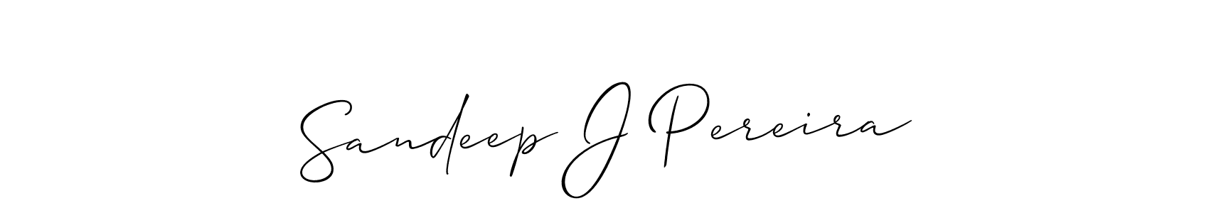 Similarly Allison_Script is the best handwritten signature design. Signature creator online .You can use it as an online autograph creator for name Sandeep J Pereira. Sandeep J Pereira signature style 2 images and pictures png