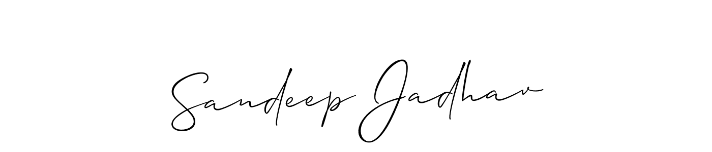 Also we have Sandeep Jadhav name is the best signature style. Create professional handwritten signature collection using Allison_Script autograph style. Sandeep Jadhav signature style 2 images and pictures png