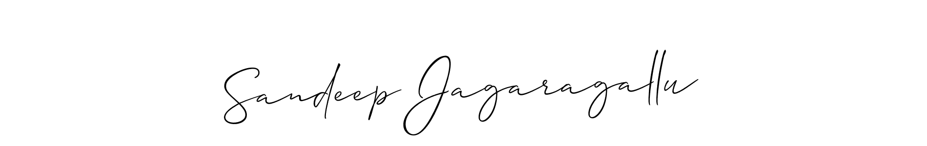 Design your own signature with our free online signature maker. With this signature software, you can create a handwritten (Allison_Script) signature for name Sandeep Jagaragallu. Sandeep Jagaragallu signature style 2 images and pictures png