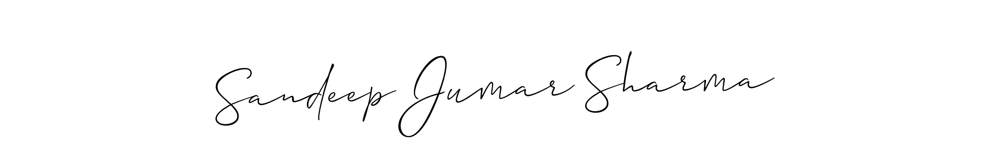 if you are searching for the best signature style for your name Sandeep Jumar Sharma. so please give up your signature search. here we have designed multiple signature styles  using Allison_Script. Sandeep Jumar Sharma signature style 2 images and pictures png