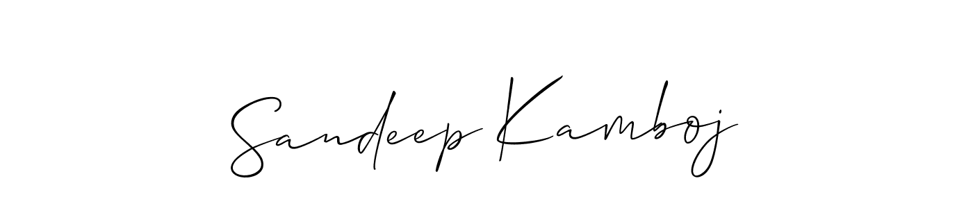 How to Draw Sandeep Kamboj signature style? Allison_Script is a latest design signature styles for name Sandeep Kamboj. Sandeep Kamboj signature style 2 images and pictures png