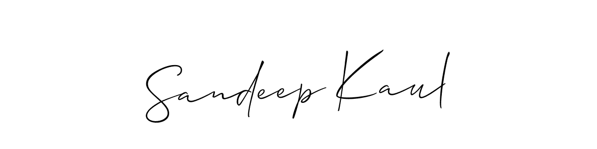 Design your own signature with our free online signature maker. With this signature software, you can create a handwritten (Allison_Script) signature for name Sandeep Kaul. Sandeep Kaul signature style 2 images and pictures png