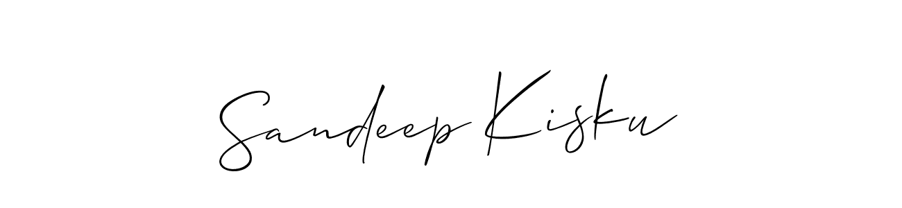 How to make Sandeep Kisku signature? Allison_Script is a professional autograph style. Create handwritten signature for Sandeep Kisku name. Sandeep Kisku signature style 2 images and pictures png