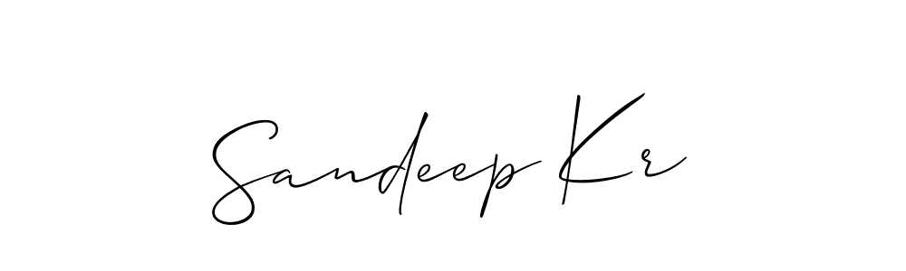 Design your own signature with our free online signature maker. With this signature software, you can create a handwritten (Allison_Script) signature for name Sandeep Kr. Sandeep Kr signature style 2 images and pictures png