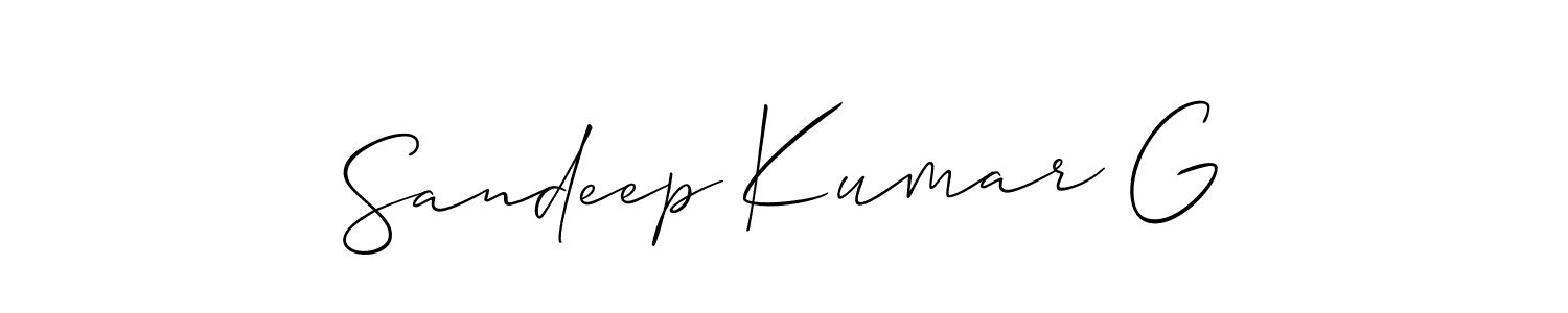 Make a beautiful signature design for name Sandeep Kumar G. Use this online signature maker to create a handwritten signature for free. Sandeep Kumar G signature style 2 images and pictures png