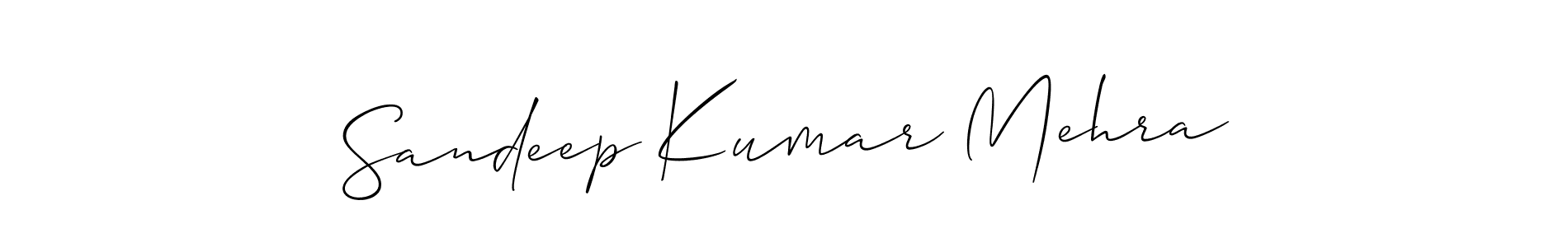 Design your own signature with our free online signature maker. With this signature software, you can create a handwritten (Allison_Script) signature for name Sandeep Kumar Mehra. Sandeep Kumar Mehra signature style 2 images and pictures png