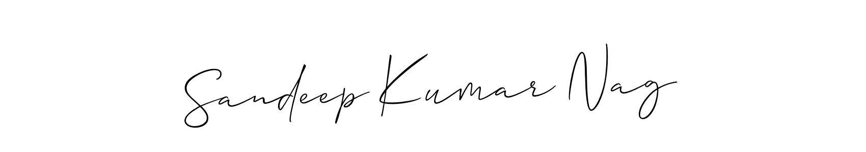 It looks lik you need a new signature style for name Sandeep Kumar Nag. Design unique handwritten (Allison_Script) signature with our free signature maker in just a few clicks. Sandeep Kumar Nag signature style 2 images and pictures png
