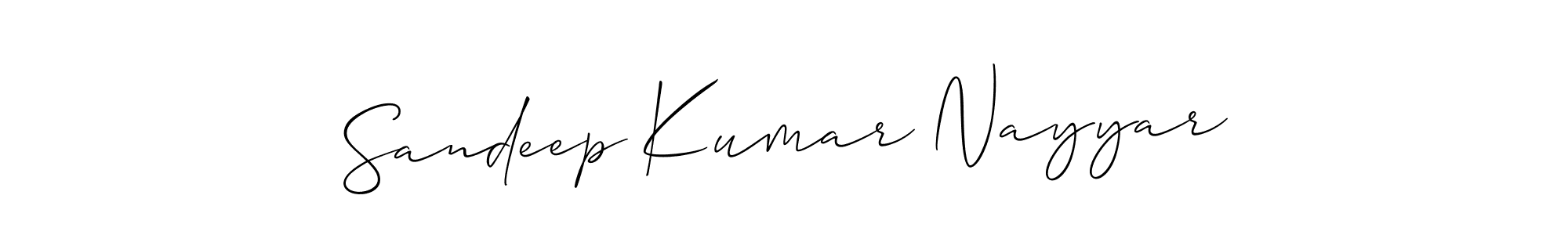 The best way (Allison_Script) to make a short signature is to pick only two or three words in your name. The name Sandeep Kumar Nayyar include a total of six letters. For converting this name. Sandeep Kumar Nayyar signature style 2 images and pictures png