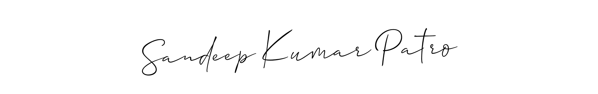 How to make Sandeep Kumar Patro signature? Allison_Script is a professional autograph style. Create handwritten signature for Sandeep Kumar Patro name. Sandeep Kumar Patro signature style 2 images and pictures png