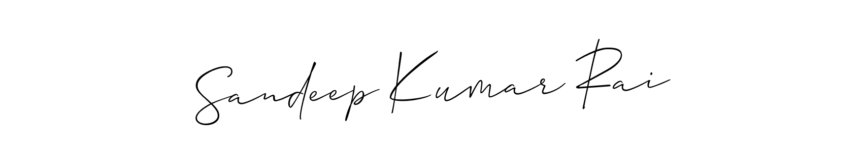 This is the best signature style for the Sandeep Kumar Rai name. Also you like these signature font (Allison_Script). Mix name signature. Sandeep Kumar Rai signature style 2 images and pictures png