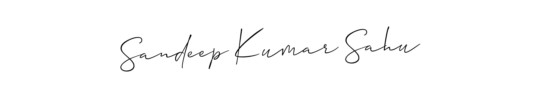 Make a beautiful signature design for name Sandeep Kumar Sahu. With this signature (Allison_Script) style, you can create a handwritten signature for free. Sandeep Kumar Sahu signature style 2 images and pictures png