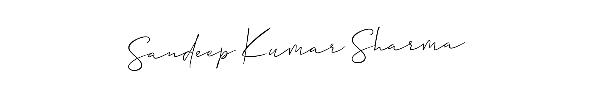 Make a beautiful signature design for name Sandeep Kumar Sharma. With this signature (Allison_Script) style, you can create a handwritten signature for free. Sandeep Kumar Sharma signature style 2 images and pictures png