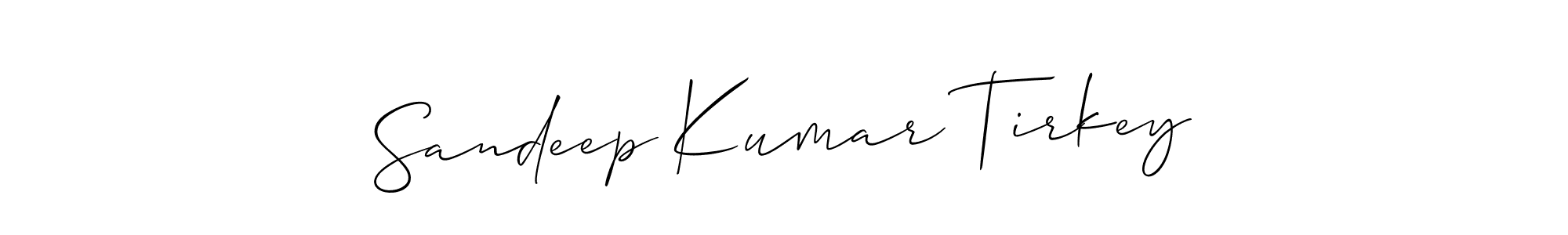 This is the best signature style for the Sandeep Kumar Tirkey name. Also you like these signature font (Allison_Script). Mix name signature. Sandeep Kumar Tirkey signature style 2 images and pictures png