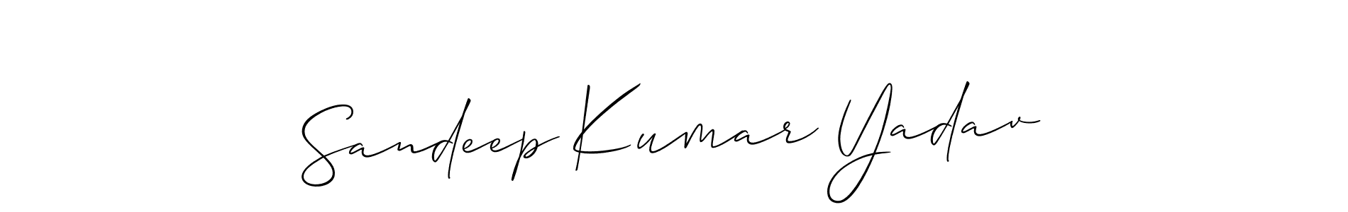 How to make Sandeep Kumar Yadav signature? Allison_Script is a professional autograph style. Create handwritten signature for Sandeep Kumar Yadav name. Sandeep Kumar Yadav signature style 2 images and pictures png