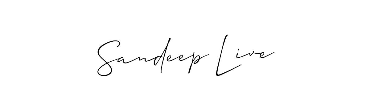 if you are searching for the best signature style for your name Sandeep Live. so please give up your signature search. here we have designed multiple signature styles  using Allison_Script. Sandeep Live signature style 2 images and pictures png