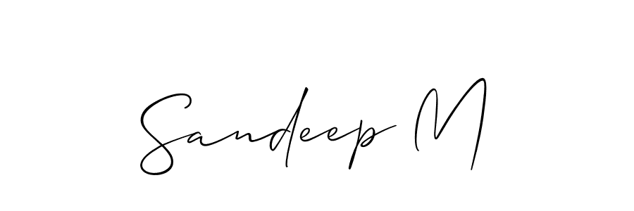 This is the best signature style for the Sandeep M name. Also you like these signature font (Allison_Script). Mix name signature. Sandeep M signature style 2 images and pictures png