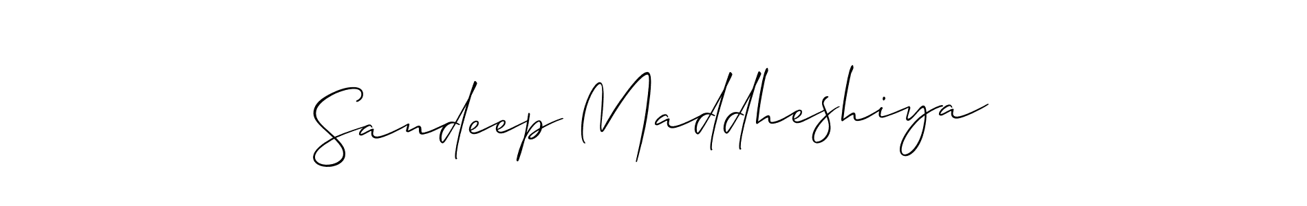 Sandeep Maddheshiya stylish signature style. Best Handwritten Sign (Allison_Script) for my name. Handwritten Signature Collection Ideas for my name Sandeep Maddheshiya. Sandeep Maddheshiya signature style 2 images and pictures png