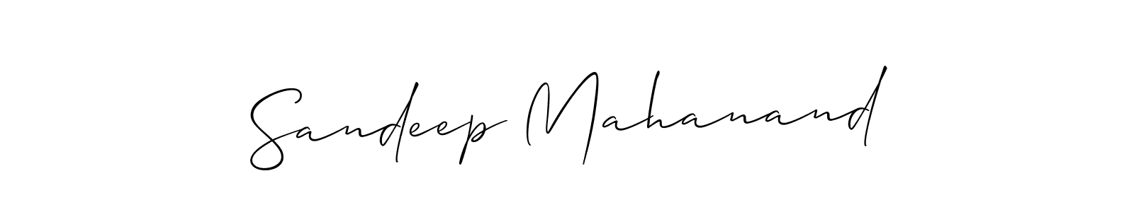 Create a beautiful signature design for name Sandeep Mahanand. With this signature (Allison_Script) fonts, you can make a handwritten signature for free. Sandeep Mahanand signature style 2 images and pictures png