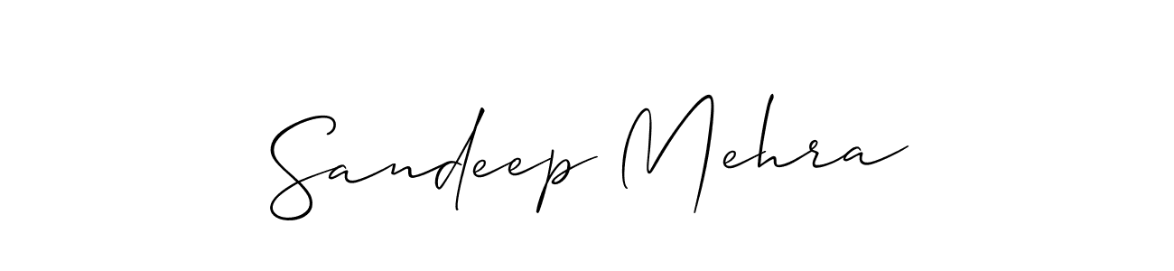 How to make Sandeep Mehra signature? Allison_Script is a professional autograph style. Create handwritten signature for Sandeep Mehra name. Sandeep Mehra signature style 2 images and pictures png