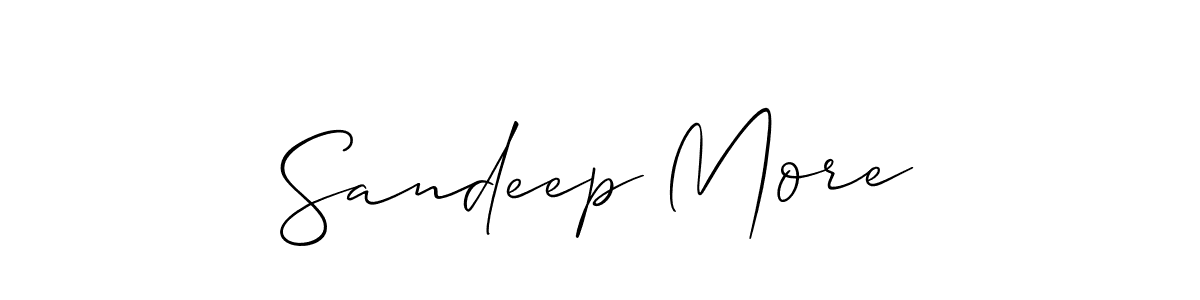 Make a short Sandeep More signature style. Manage your documents anywhere anytime using Allison_Script. Create and add eSignatures, submit forms, share and send files easily. Sandeep More signature style 2 images and pictures png